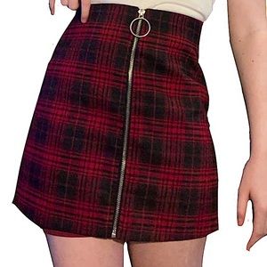 Plaid mini pencil skirt from forever 21 :)